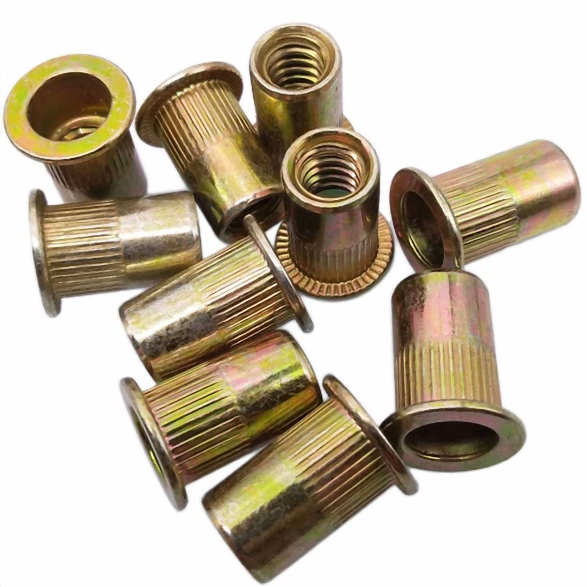 CIRCLE- 20Pcs M8 X 1.25 X 21Mm Lfk Steel Rivet Nut Rivnut Insert Nutsert