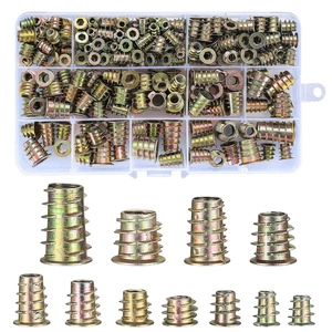 CIRCLE- 230 Pcs Threaded Inserts Nuts, Threaded Wood Inserts Nuts Assortment Tool Kit...