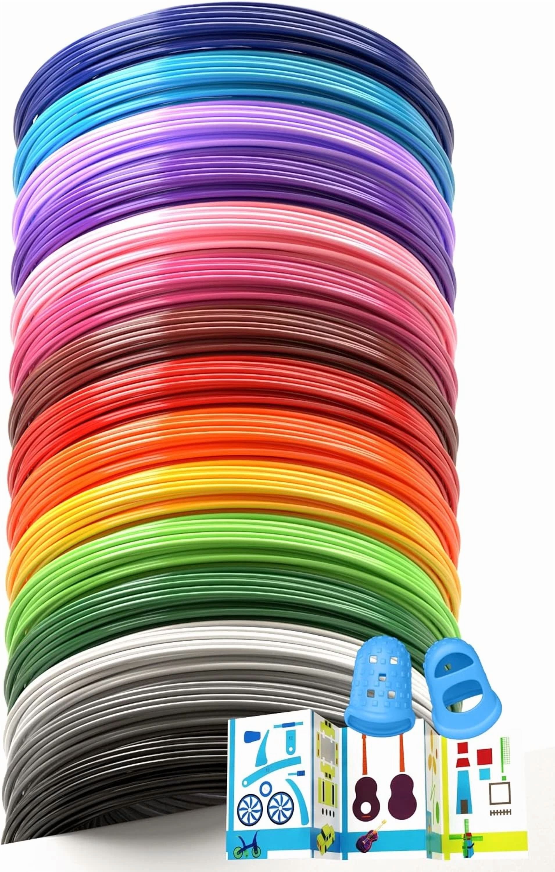 CIRCLE- 240Ft 3D Pen Filament Refills 15 Colors, 1.75 Mm Filament, Compatible With Scrib