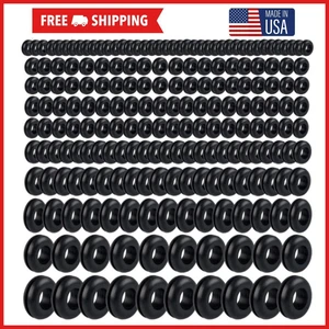CIRCLE- 260Pcs Rubber Grommet Assortment Kit For Wiring Automotive Hardware Repair O Rin