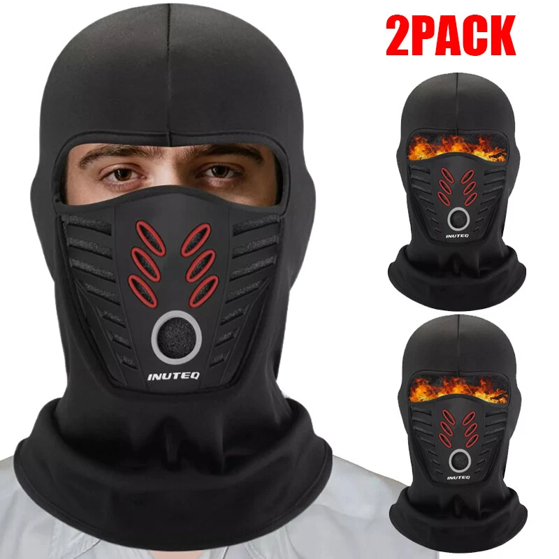 CIRCLE- 2Pack Winter Balaclava Fleece Face Mask Thermal Windproof Ski Hat For Men Women
