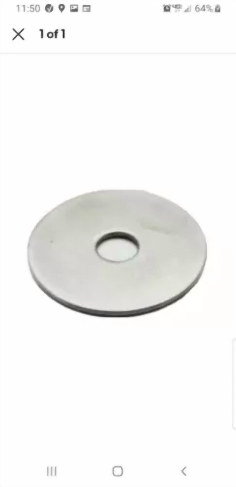 CIRCLE- 3/16" × 3/4", Fender Washers, (100) Zinc Finish, Flat Washers. Quality Hardware