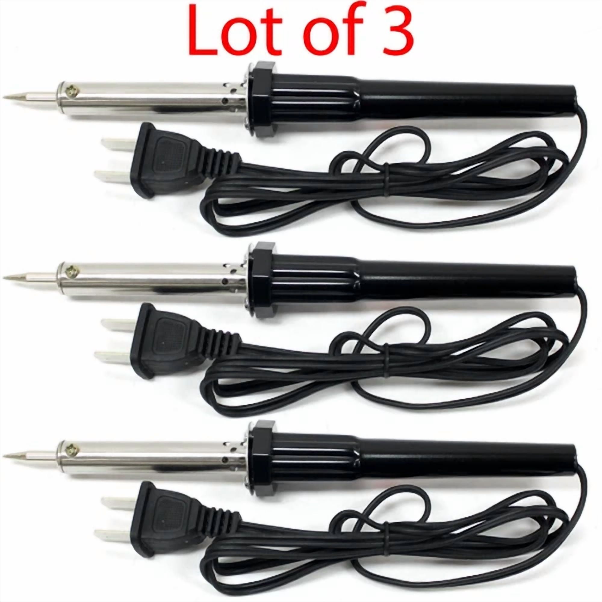 CIRCLE- 3 Pack 60W Soldering Iron Gun Electric Welding Solder Home Shop Hobby Work 110V