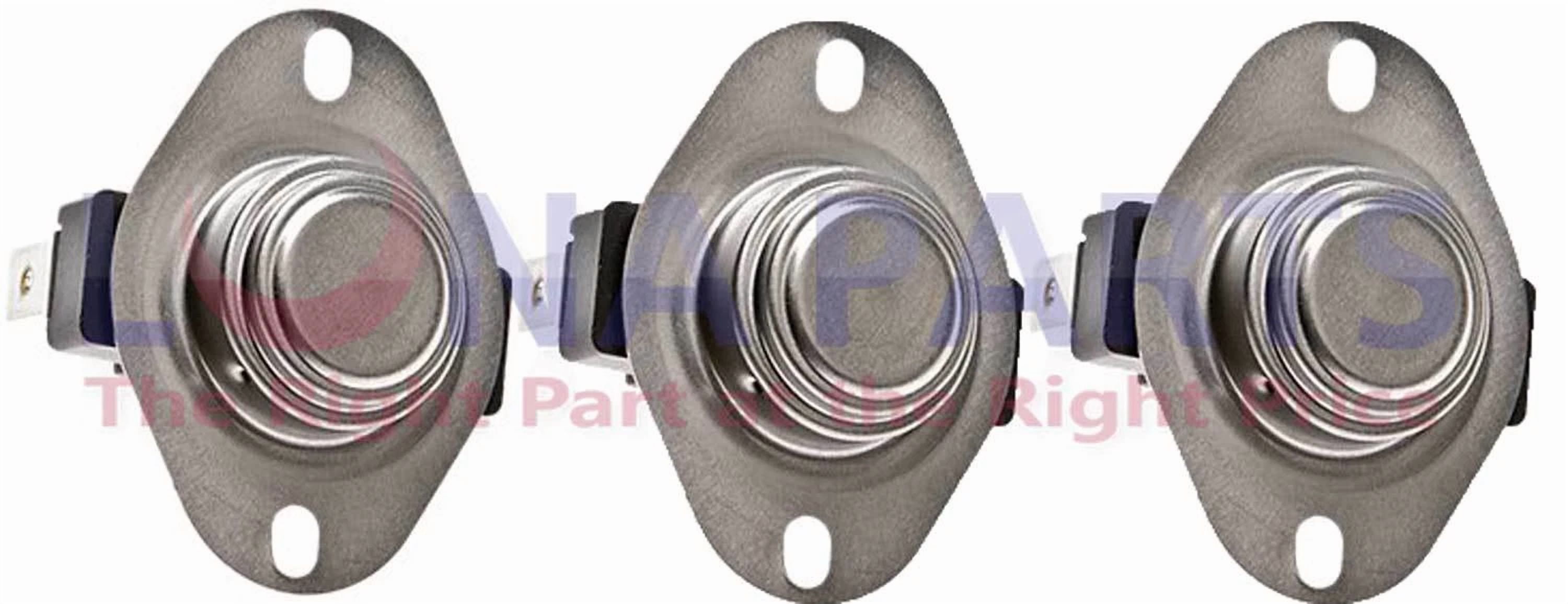 CIRCLE- 3 Pk, Dryer Thermostat L155 For Whirlpool, Sears, 3387134