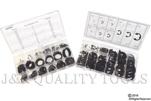 CIRCLE- 300Pc External Snap Ring Circlip Retaining Ring & 300Pc E-Clip Assortment Kits