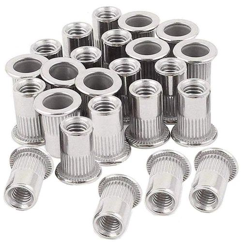 CIRCLE- 30Pcs M8 Rivet Nuts Stainless Steel Threaded Rivet Insert Nuts Rivnuts Nutsert