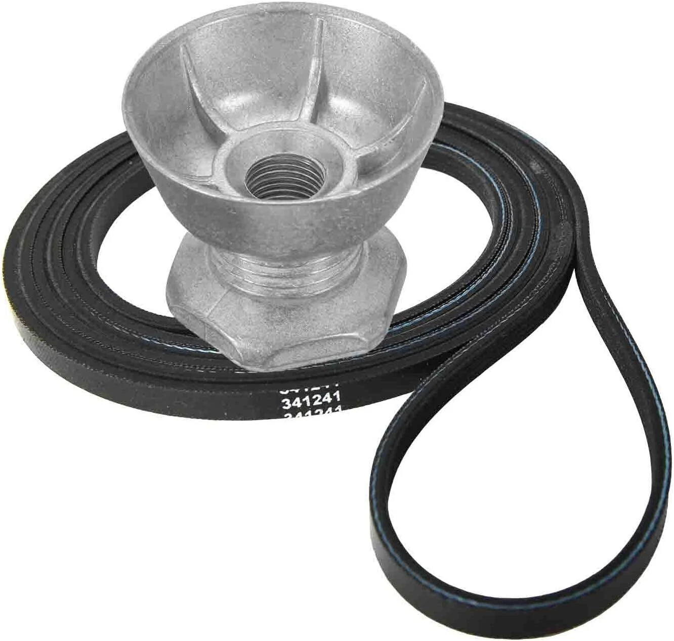 CIRCLE- 341241 Dryer Belt & 8066184 Motor Pulley Replaces For Ps11744884, W10290525