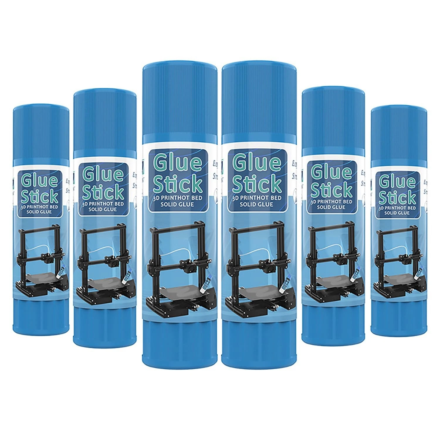 CIRCLE- 3D Printer Glue Stick – Pvp Solid For Heat Bed, Prevents Warping, Blue