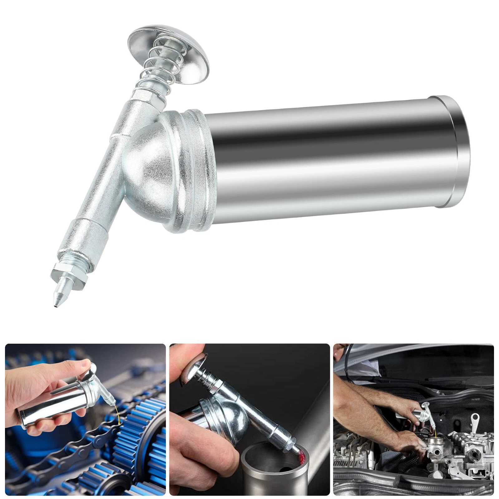 CIRCLE- 3Oz Handheld Mini Grease Gun Injector Adjustable Nozzle 1000Psi Pressure Output