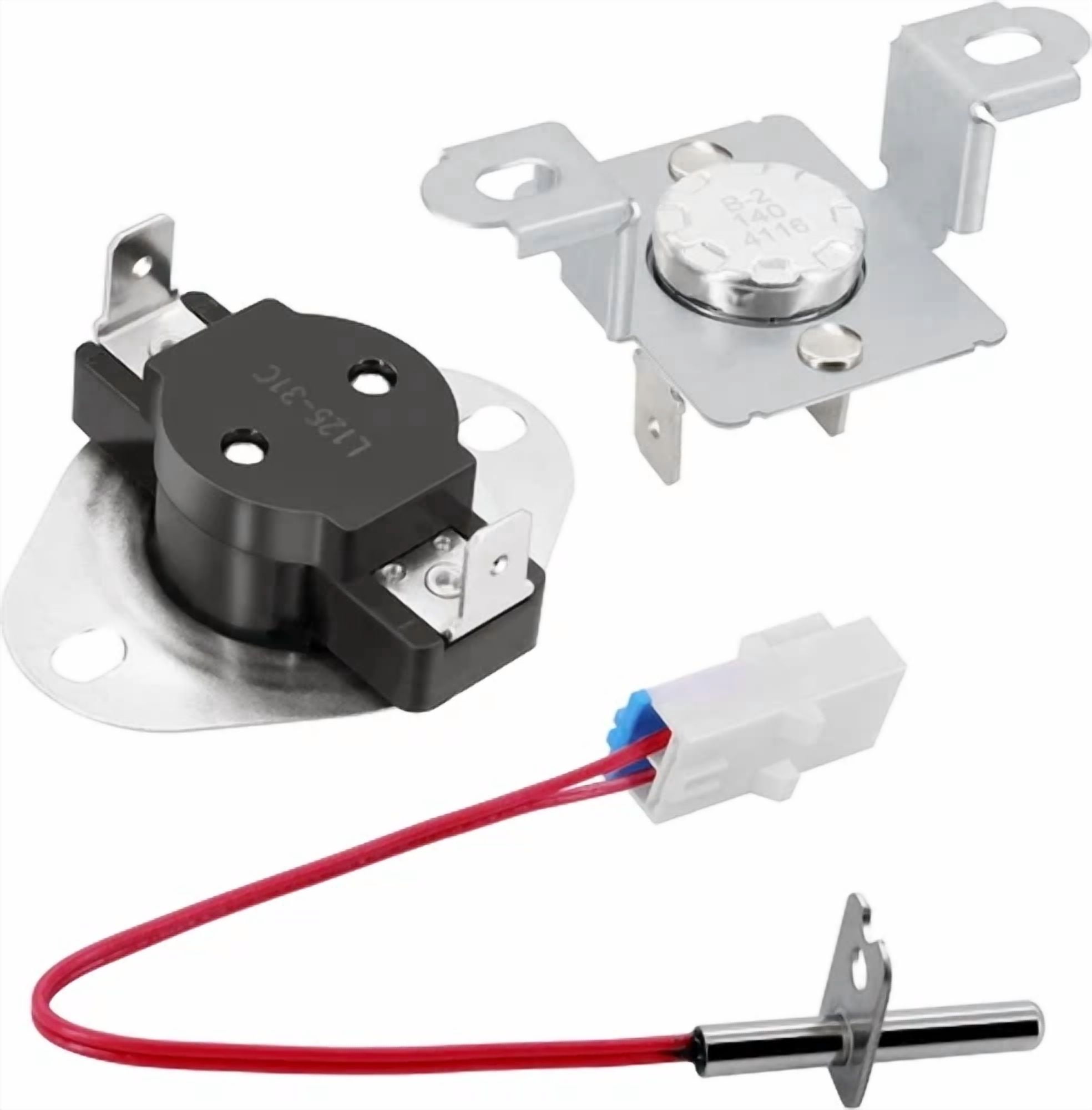 CIRCLE- 3Pcs Thermostat Sensor Kit 6931El3003D 6931El3001E 6323El2001B Fit For Lg Dryer