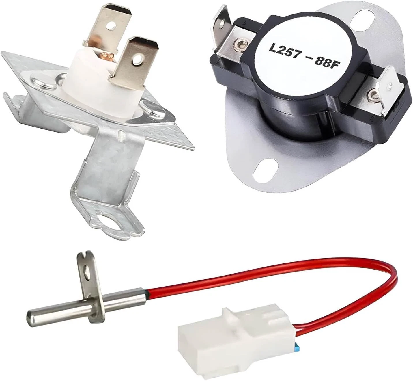 CIRCLE- 3Pcs Thermostat Sensor Kits For Lg Dryer New 6931El3003D 6931El3001E 6323El2001B