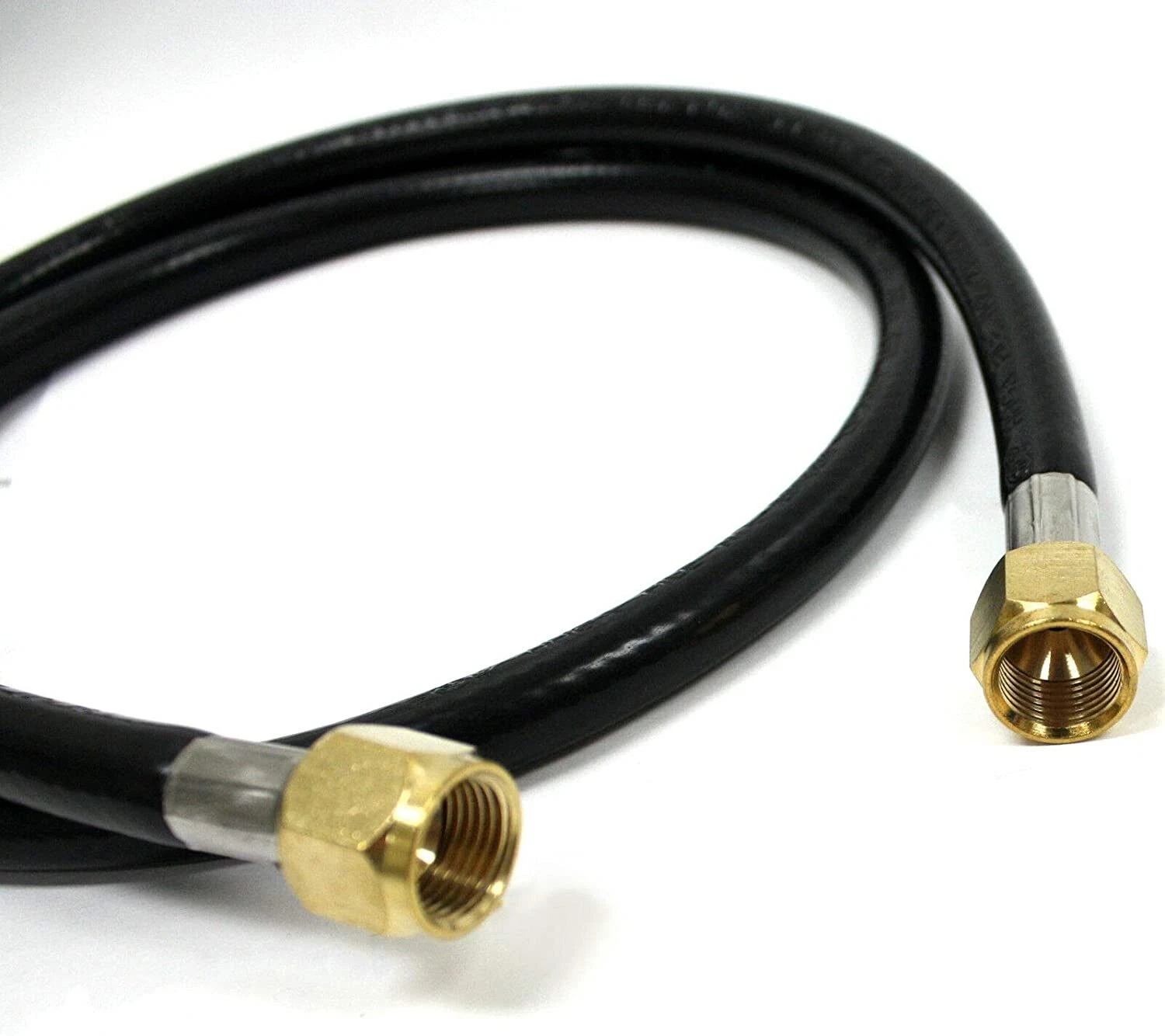 CIRCLE- 4' Lp Propane Natural Gas Line 3/8 Flare Hose Co2 Burner Bbq ...