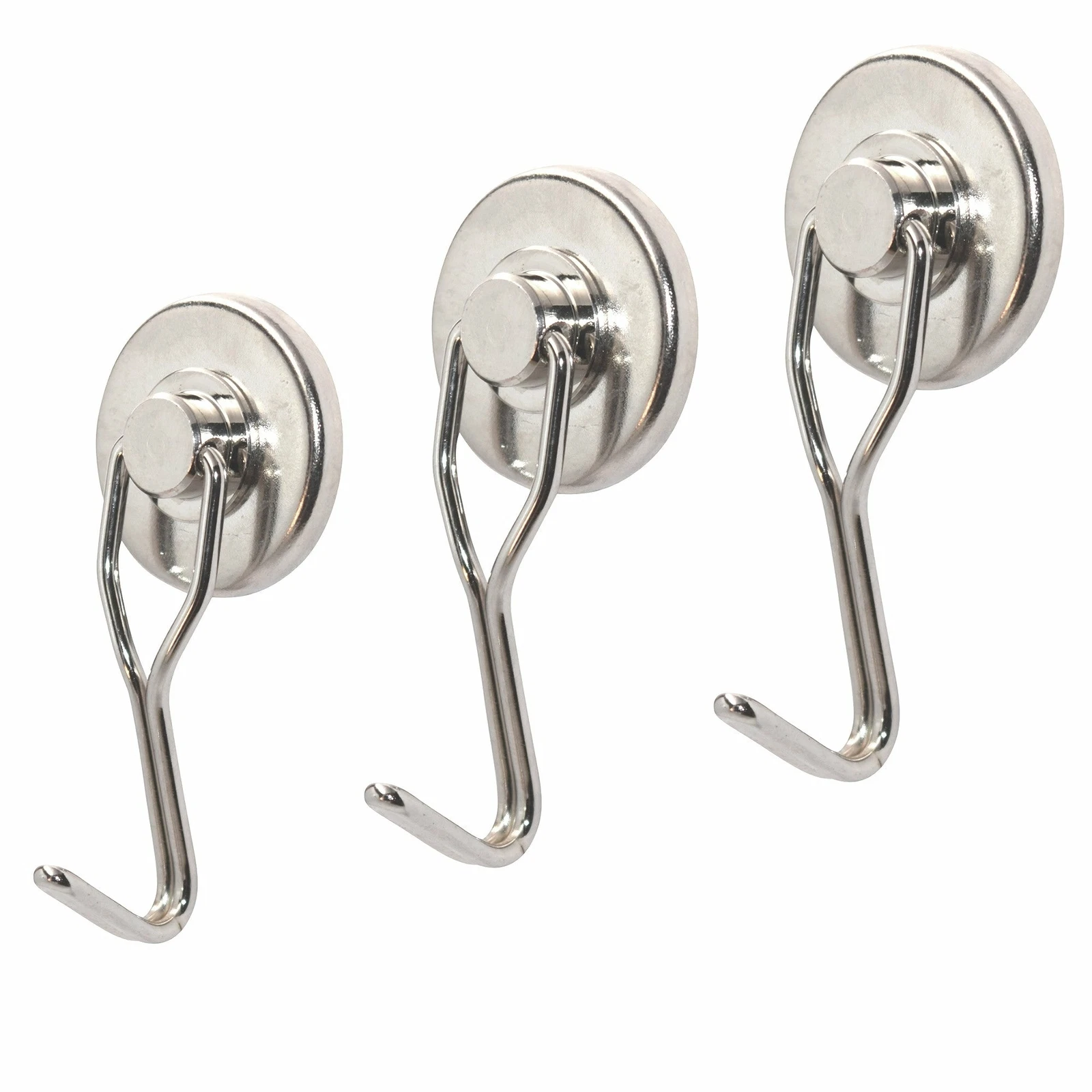 CIRCLE- 40Lb Heavy-Duty Magnetic Swivel/Swing Hanging Hooks (3 Pack)