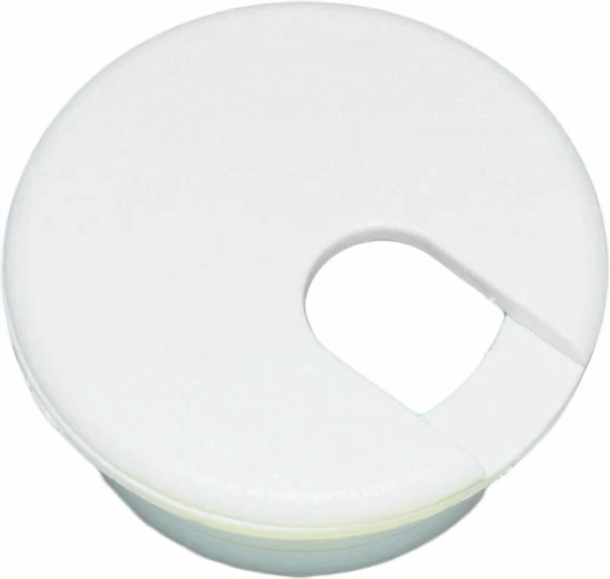 CIRCLE- 5 Desk Cord Cable Wire Grommet White 1-1/2 #1037