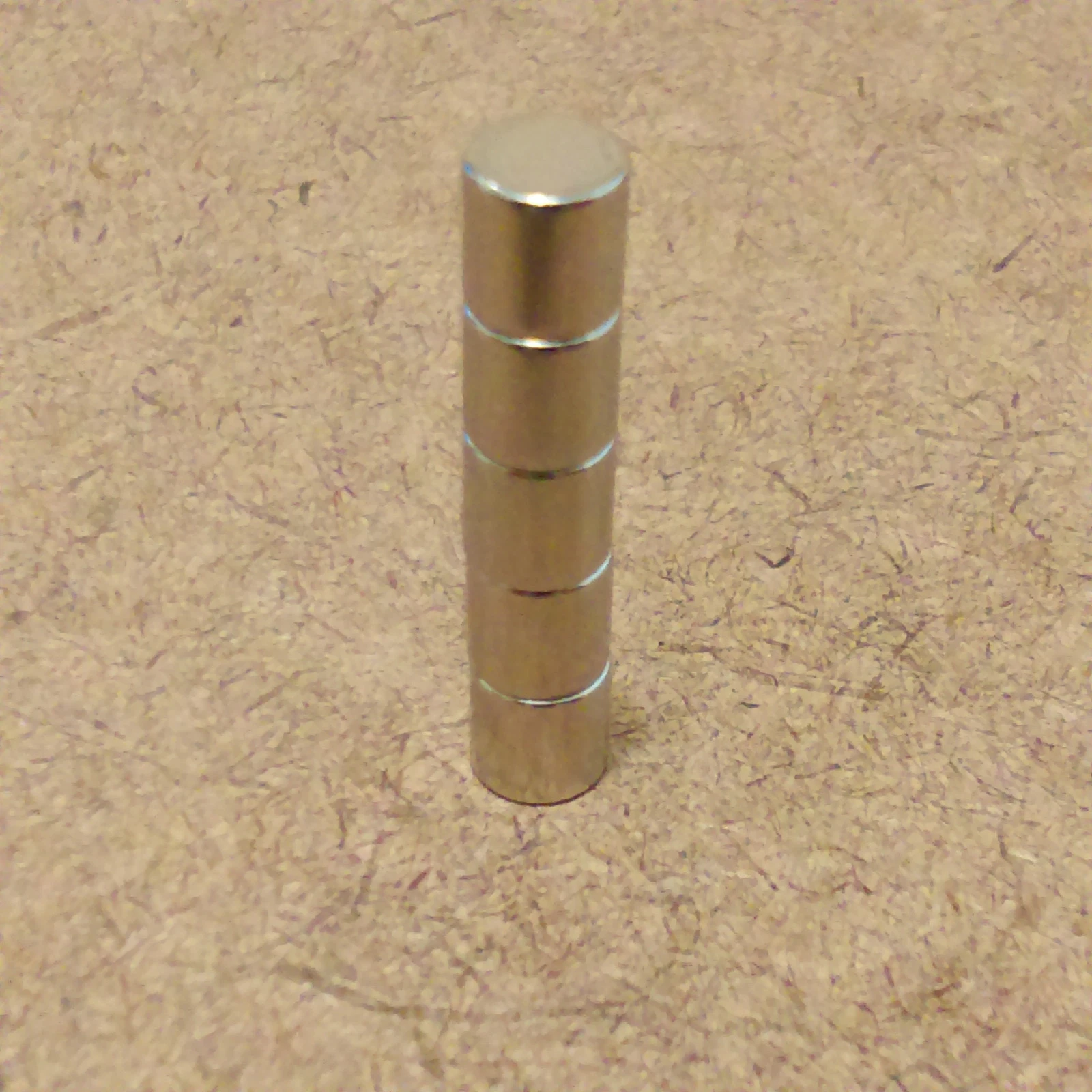 CIRCLE- 5 N52 Neodymium Cylindrical (1/4 X 1/4) Inch Cylinder/Disc Magnets.