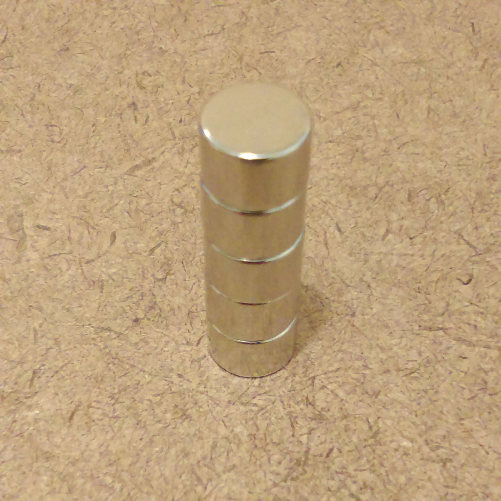 CIRCLE- 5 N52 Neodymium Cylindrical (3/8 X 1/4) Inches Cylinder/Disc Magnets.