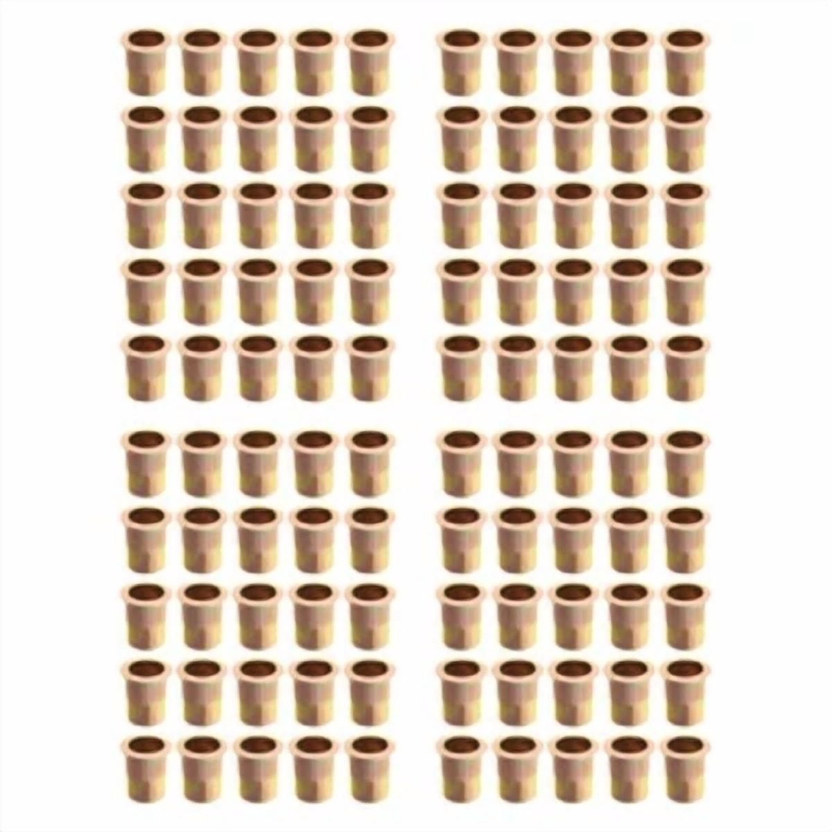 CIRCLE- 50 Pack 3/8 -16 Rivet Gun Nuts Rivet Nuts Threaded Carbon Steel Insert Nutsert