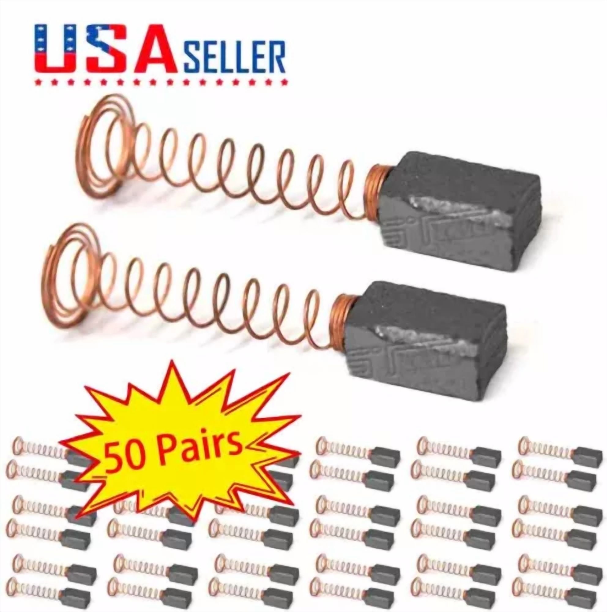 CIRCLE- 50 Pairs Carbon Brush For Dremel 332 Rotary Tools 6 X 4.8 X 10.5Mm