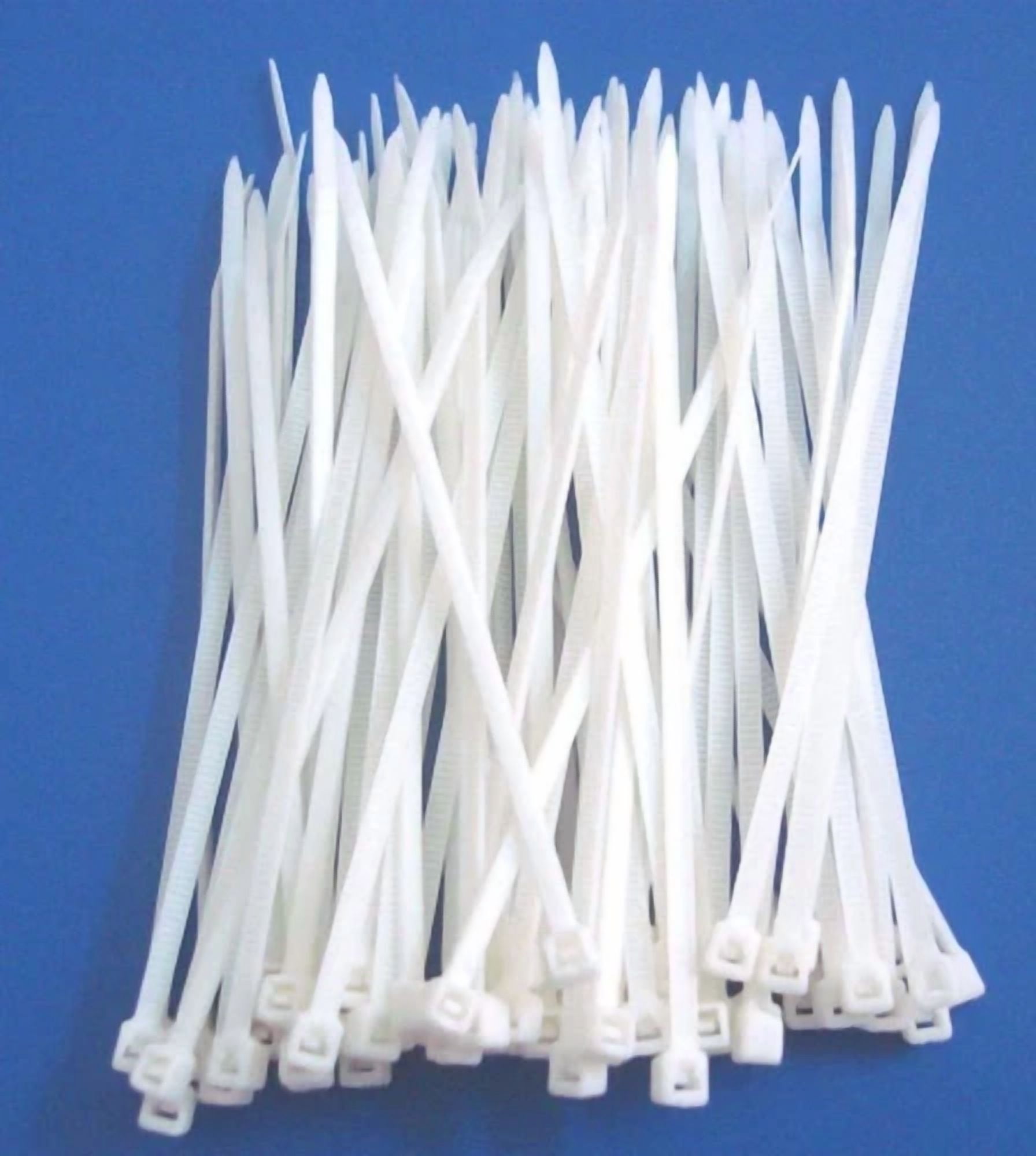 CIRCLE- 500 Pack 8" Inch Zip Ties Nylon White 50 Lbs Uv Weather Resistant Wire Cable Us