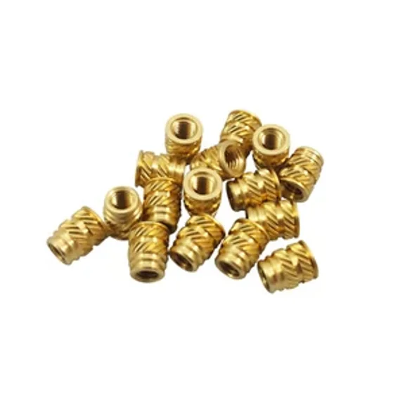 CIRCLE- 50X #10-32 Long Brass Threaded Heat Set Inserts For Plastic 3D Printing Metal