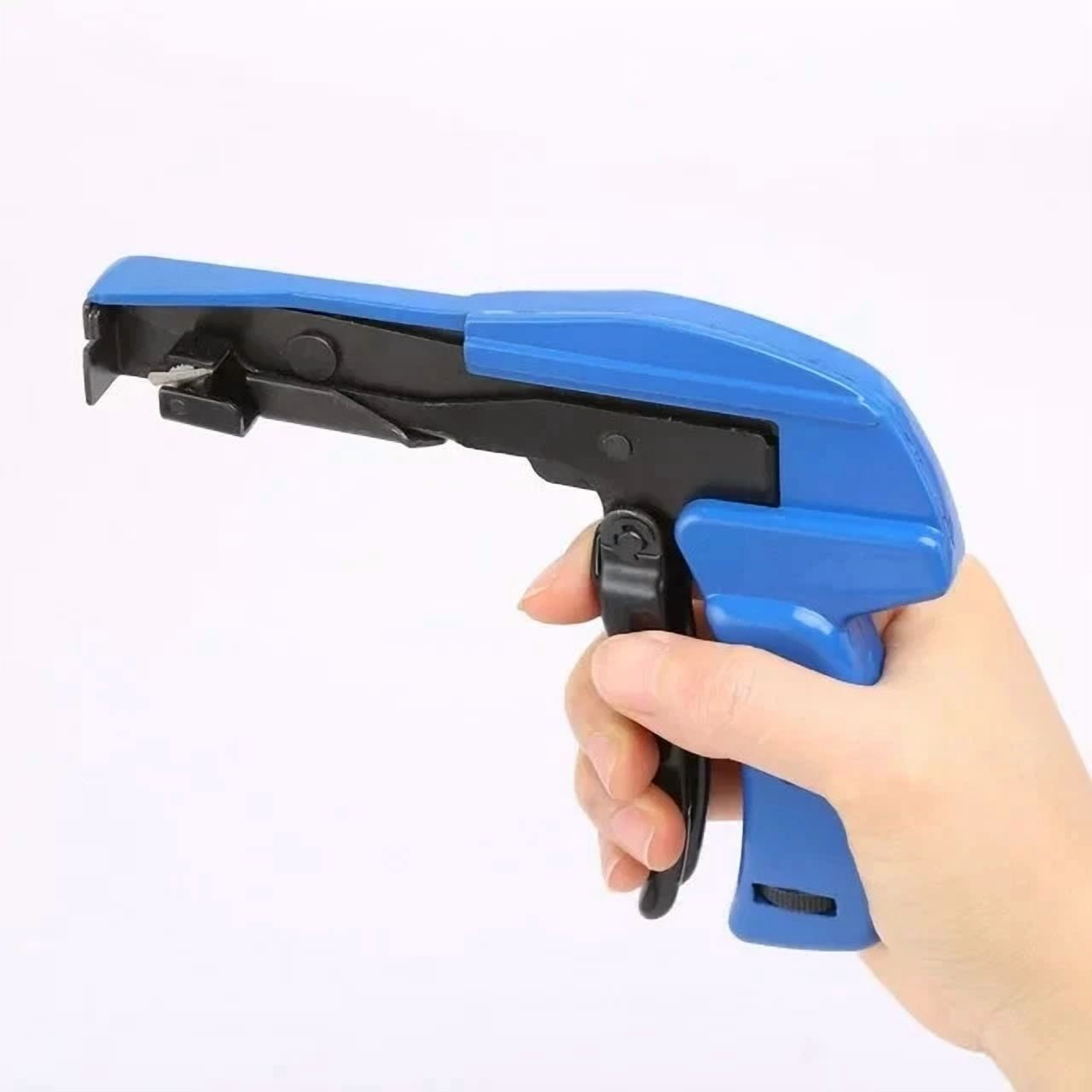 CIRCLE- 7 In Length Zip Tie Gun Tension Fastening Tool 1 Motion Tie & Cut Off Cable Ties