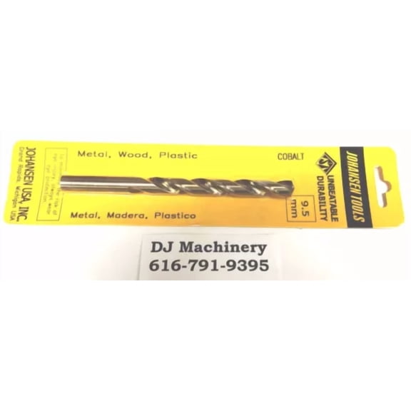 CIRCLE- 9.5Mm 2Pc Set Twist Drill Bits Metric Cobalt Hsc Hsco 9.5 Mm Split Point Tip