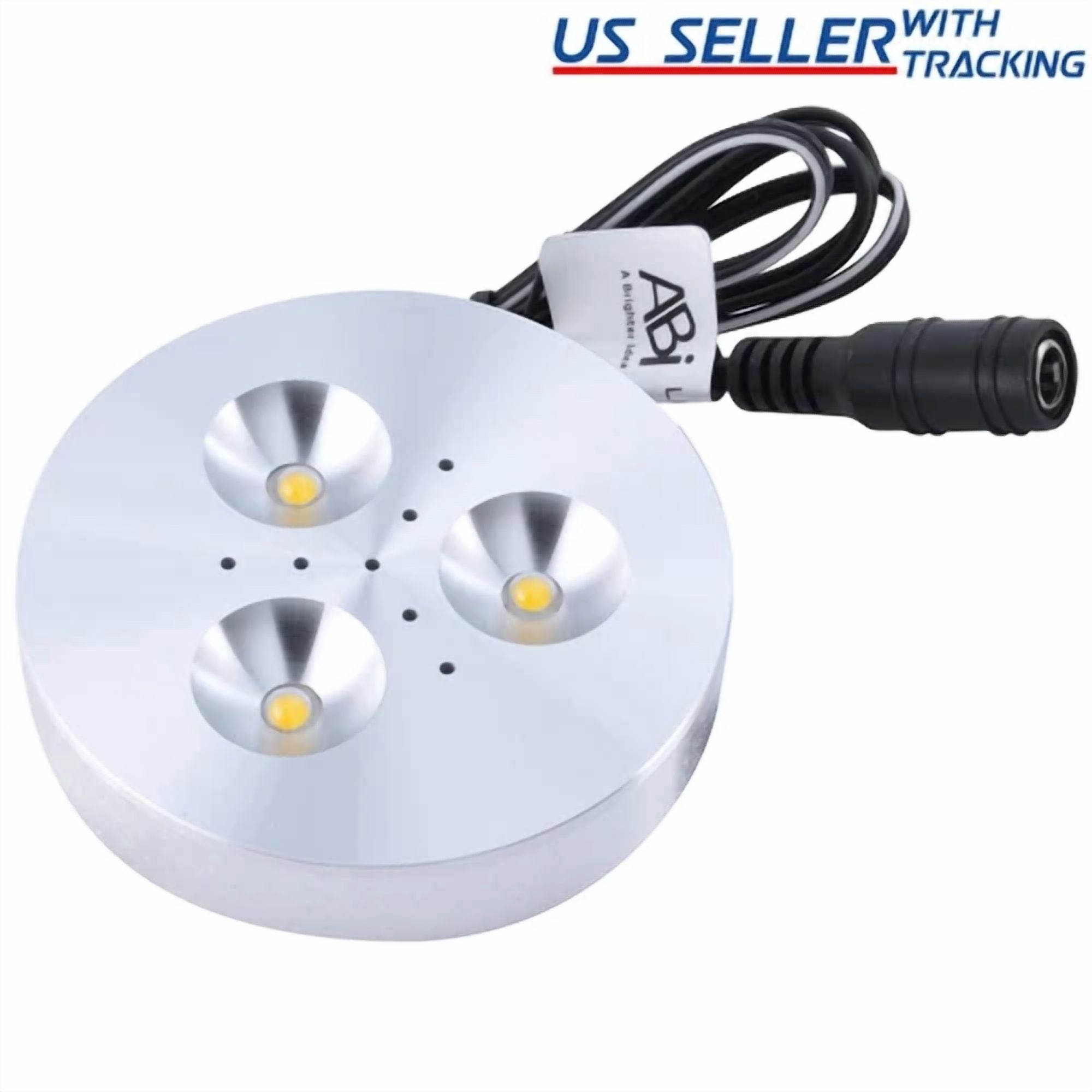 CIRCLE- Abi 3W Led Puck Light For Under Cabinet Lighting Warm White 25W Equivalent