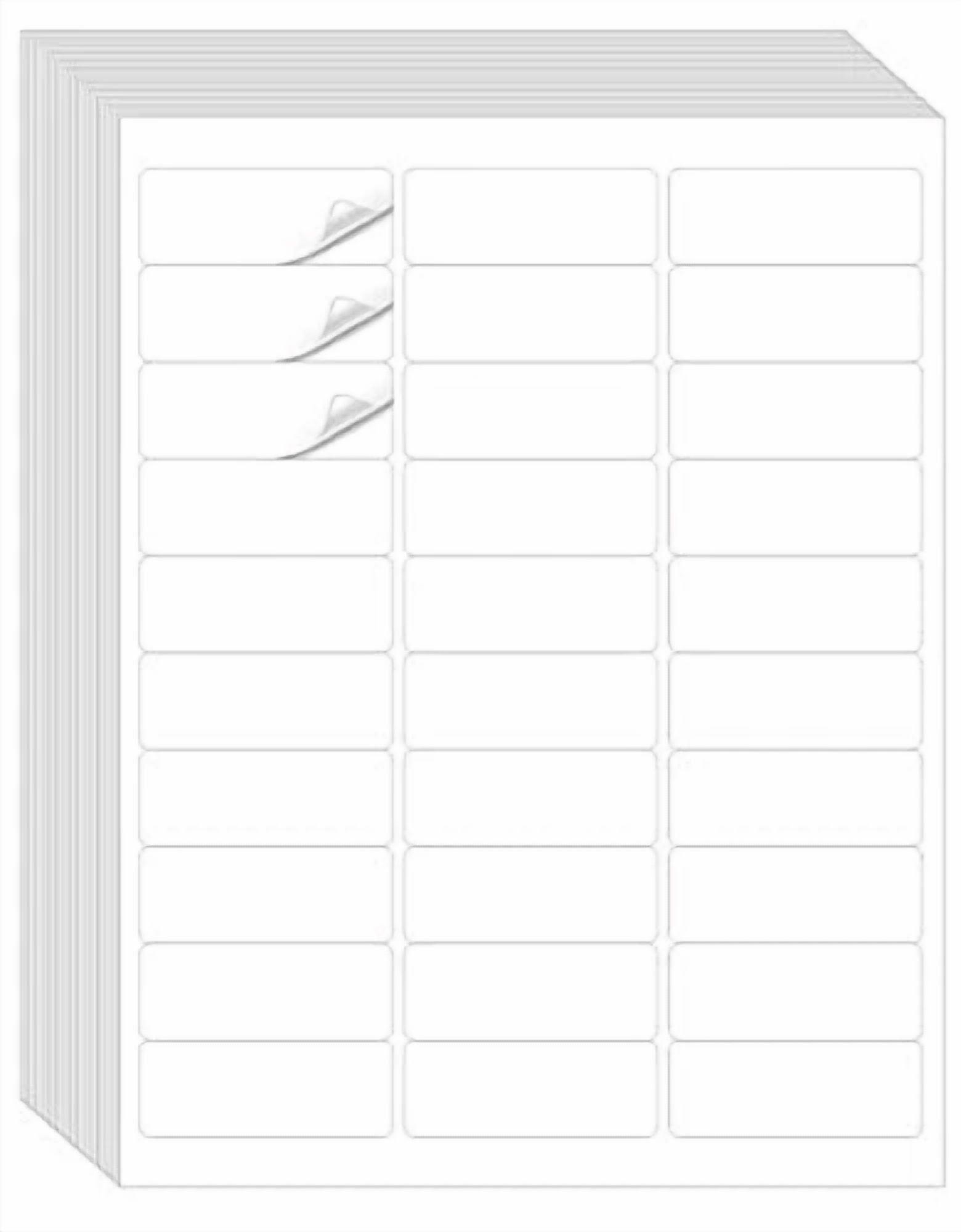 CIRCLE- Address Labels, Premium 1" X 2-5/8" Mailing Labels For 1" X 2-5/8" | 30 Sheets