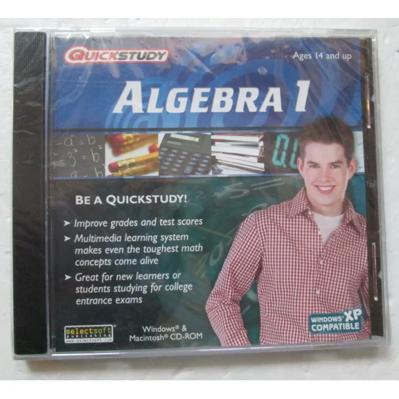 CIRCLE- Algebra 1 Computer Software By Quickstudy (Xp / 2000 / Me / 98Se, Mac Os 8.5)
