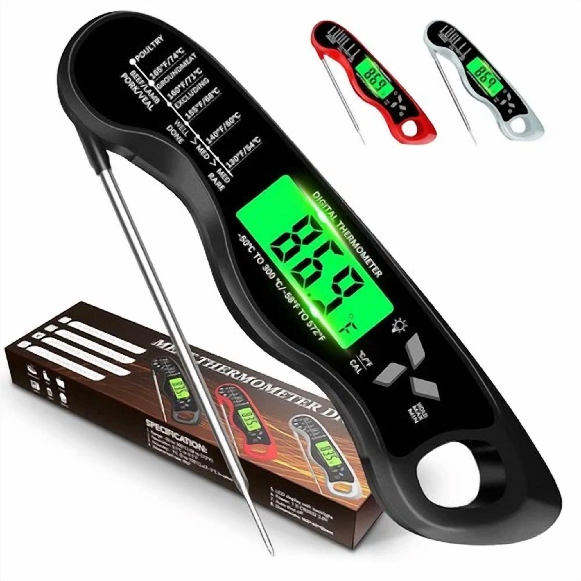 CIRCLE- Alpha Grillers Read Meat Thermometer For Grill And Cooking