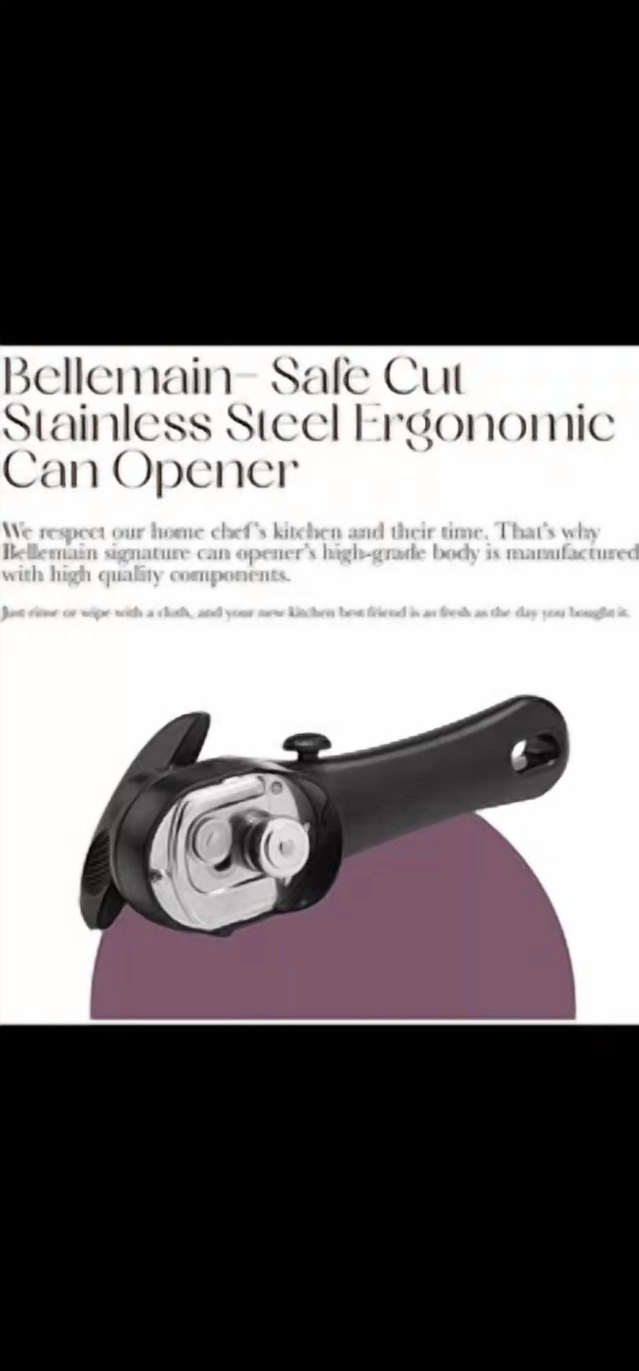 CIRCLE- Bellemain Stainless Steel Can Opener