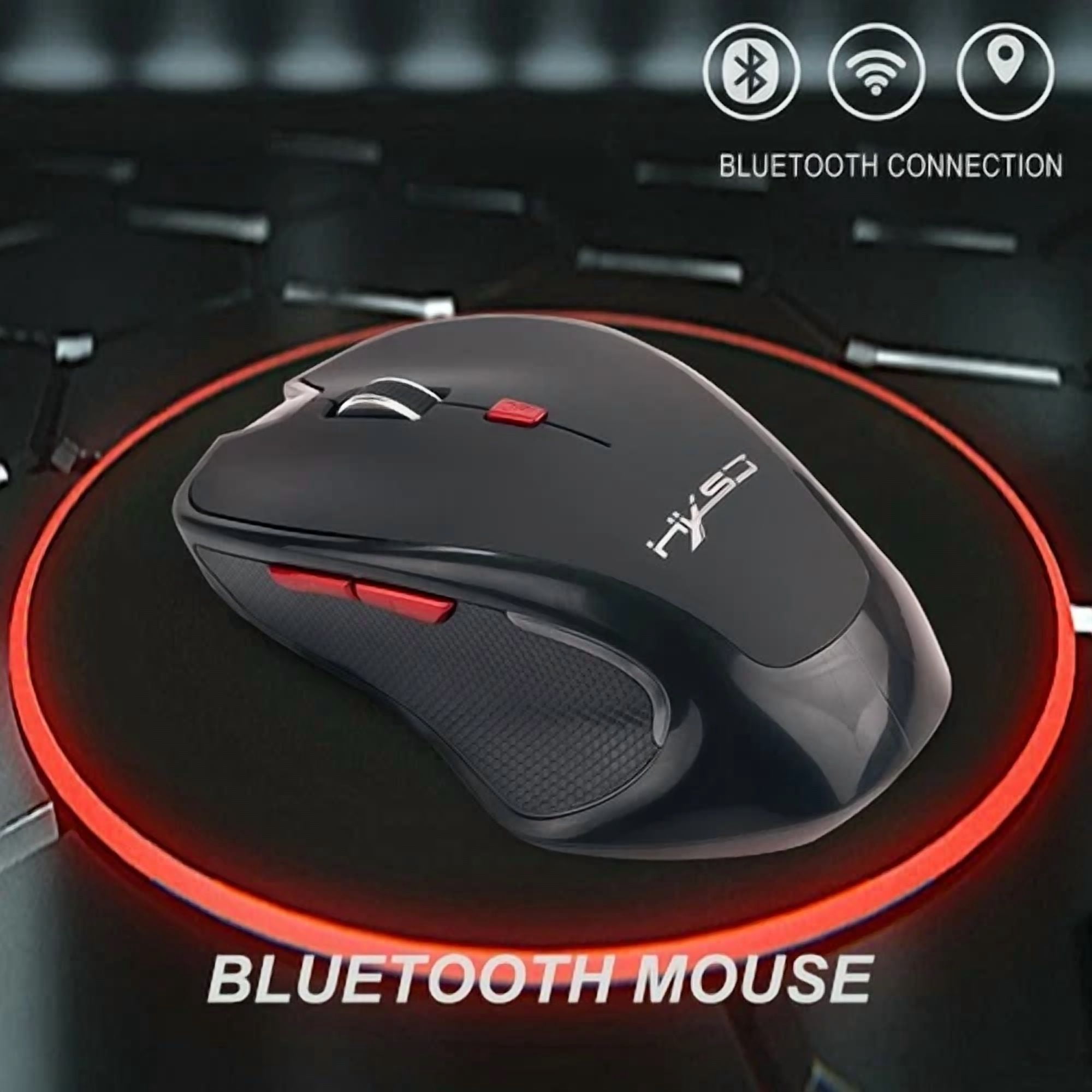CIRCLE- Bluetooth Wireless Mouse 2400 Dpi Adjustable Optical Gaming Mice For Laptop Pc