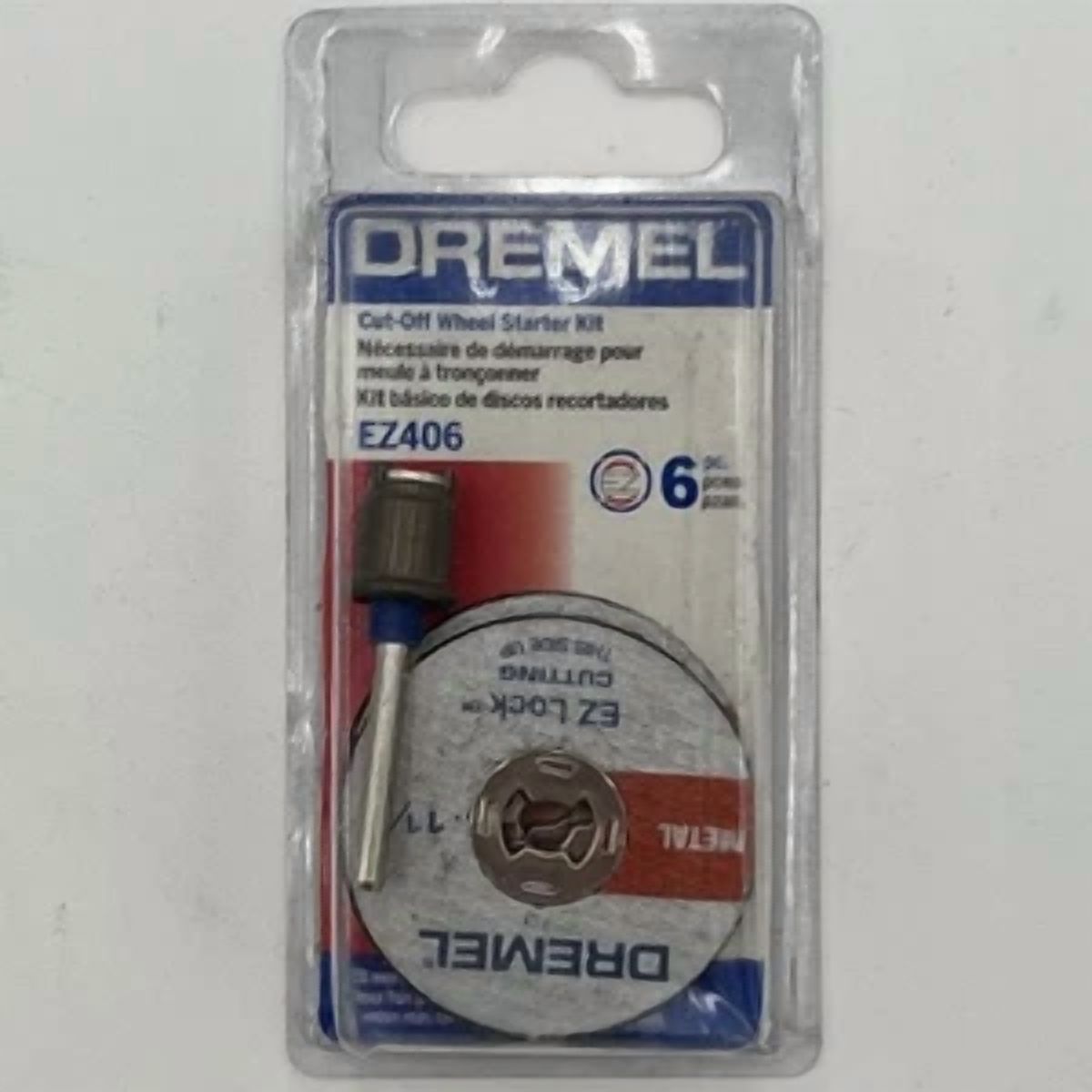 CIRCLE- Brand New!! Genuine Dremel 1-1/2" Ez Lock Cut-Off Wheel Starter Kit - Ez406-02