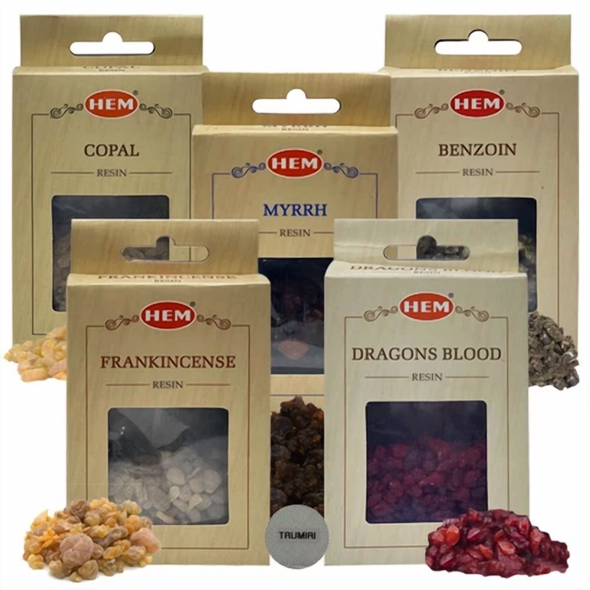 CIRCLE- Bulk Sale Tree Gum Resin Incense Myrrh Frankincense Copal Dragon Blood Benzoin