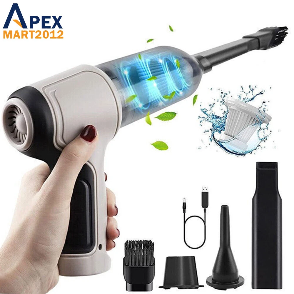 CIRCLE- Car Vacuum Cleaner Duster Cordless Portable Rechargeable Wet&Dry Strong Suction
