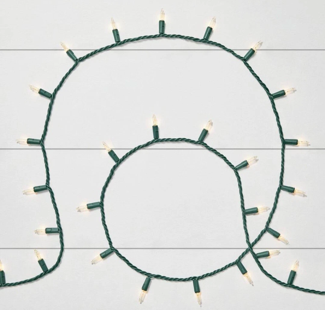 CIRCLE- Christmas Lights Home Accents Holiday 300 Clear Incandescent Mini Bulbs( 2 Pack)