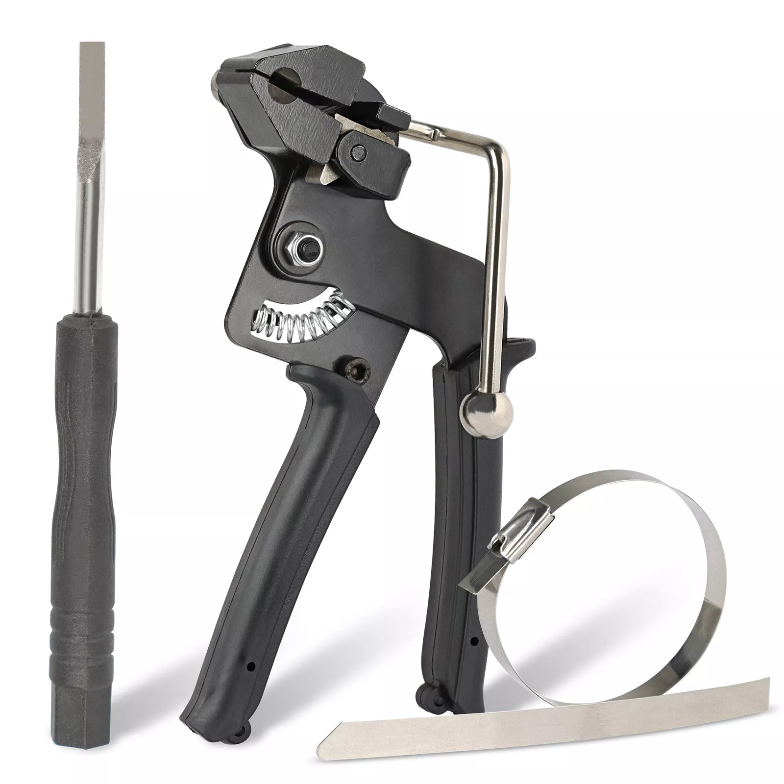 CIRCLE- Concept Contraption Cable Zip Tie Gun - Stainless Steel Tie Strap Tightener