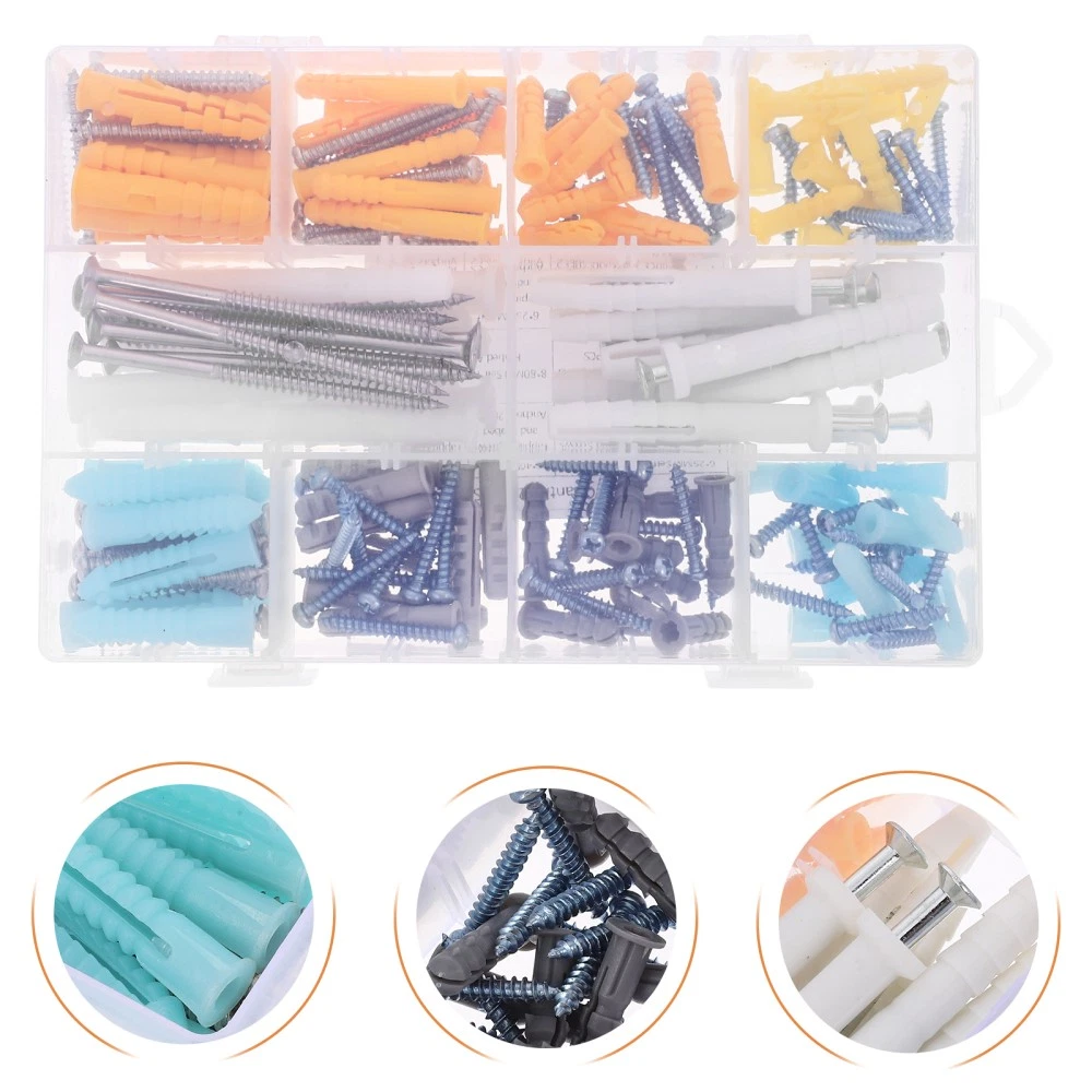 CIRCLE- Drywall Anchor Set Self Tapping Screws Metal Screws Screw Assortment Kit