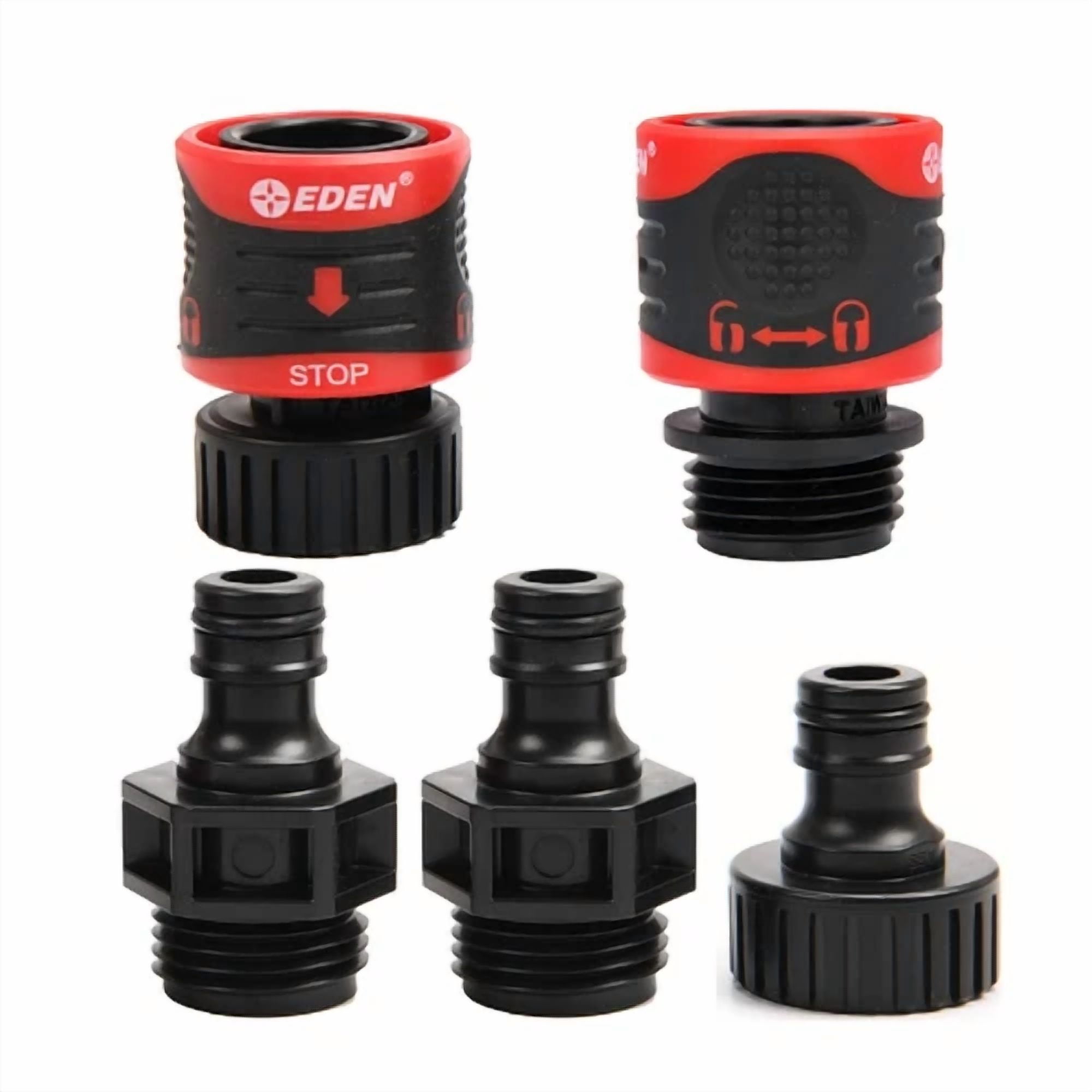 CIRCLE- Eden 95210 Premium Garden Hose Fitting Quick Connect With Water Stop & Lock