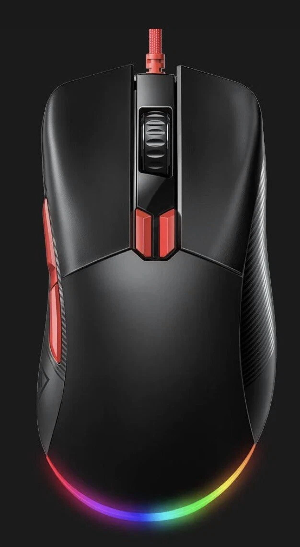 CIRCLE- Eksa Gaming Mouse 16000 Dpi Optical Sensor 8 Programmable Buttons Rgb Wired