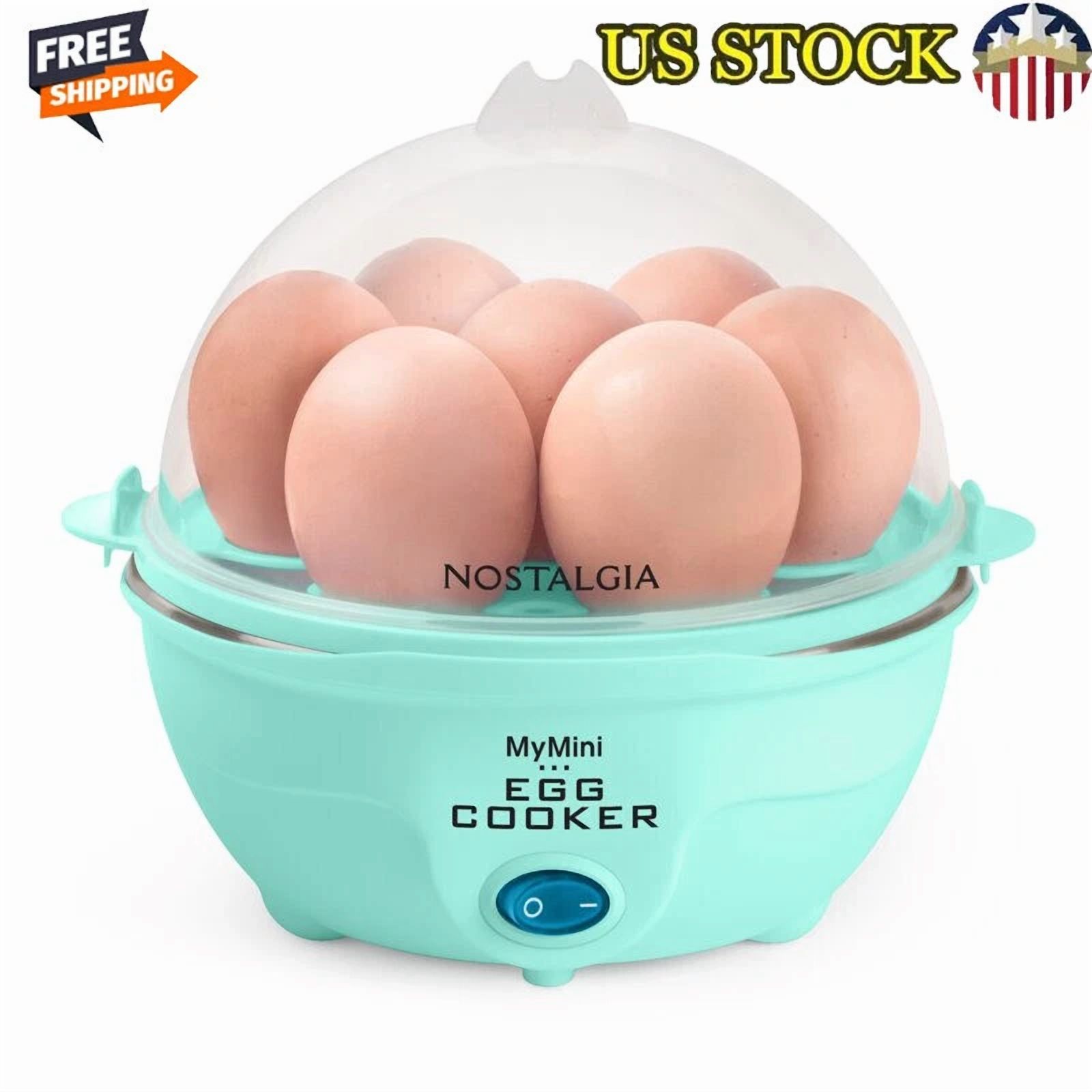 CIRCLE- Electric Cooker 7-Egg One-Touch Steamer Omelet Poacher Breakfast Kitchen Tool Us