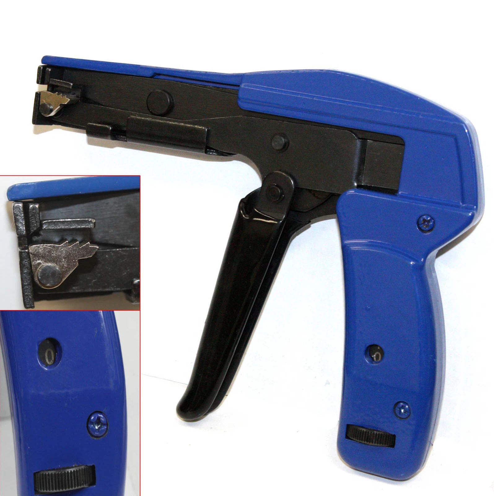 CIRCLE- Fasten Auto Tensioning Zip Tie & Cut Off Gun Hand Tool For Nylon Cable Tension