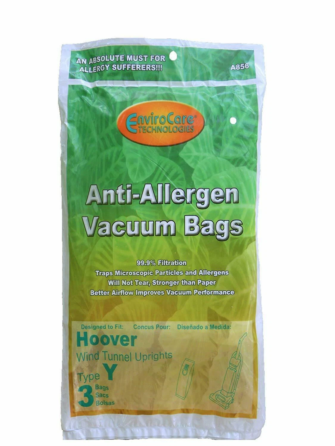 CIRCLE- Fits For Hoover Type Y Windtunnel Upright Vacuum Bags