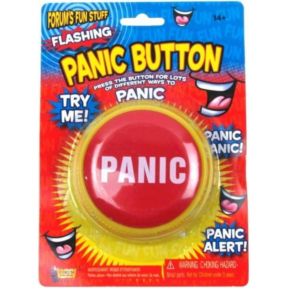 CIRCLE- Funny Panic Button Practical Joke Alarm Office Desk Prank Novelty Gag Gift
