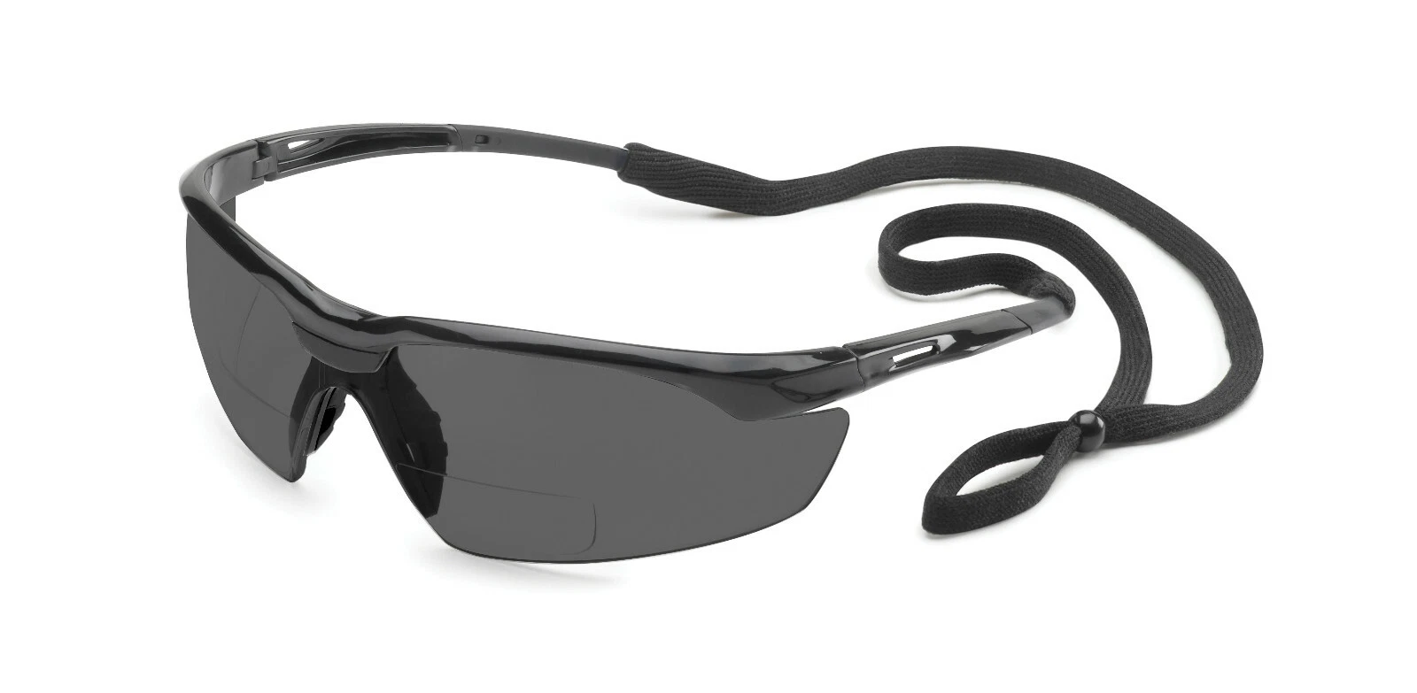 CIRCLE- Gateway Conqueror 1.5 Smoke/Gray Bifocal Reader Safety Glasses W Cord Z87+ Sun