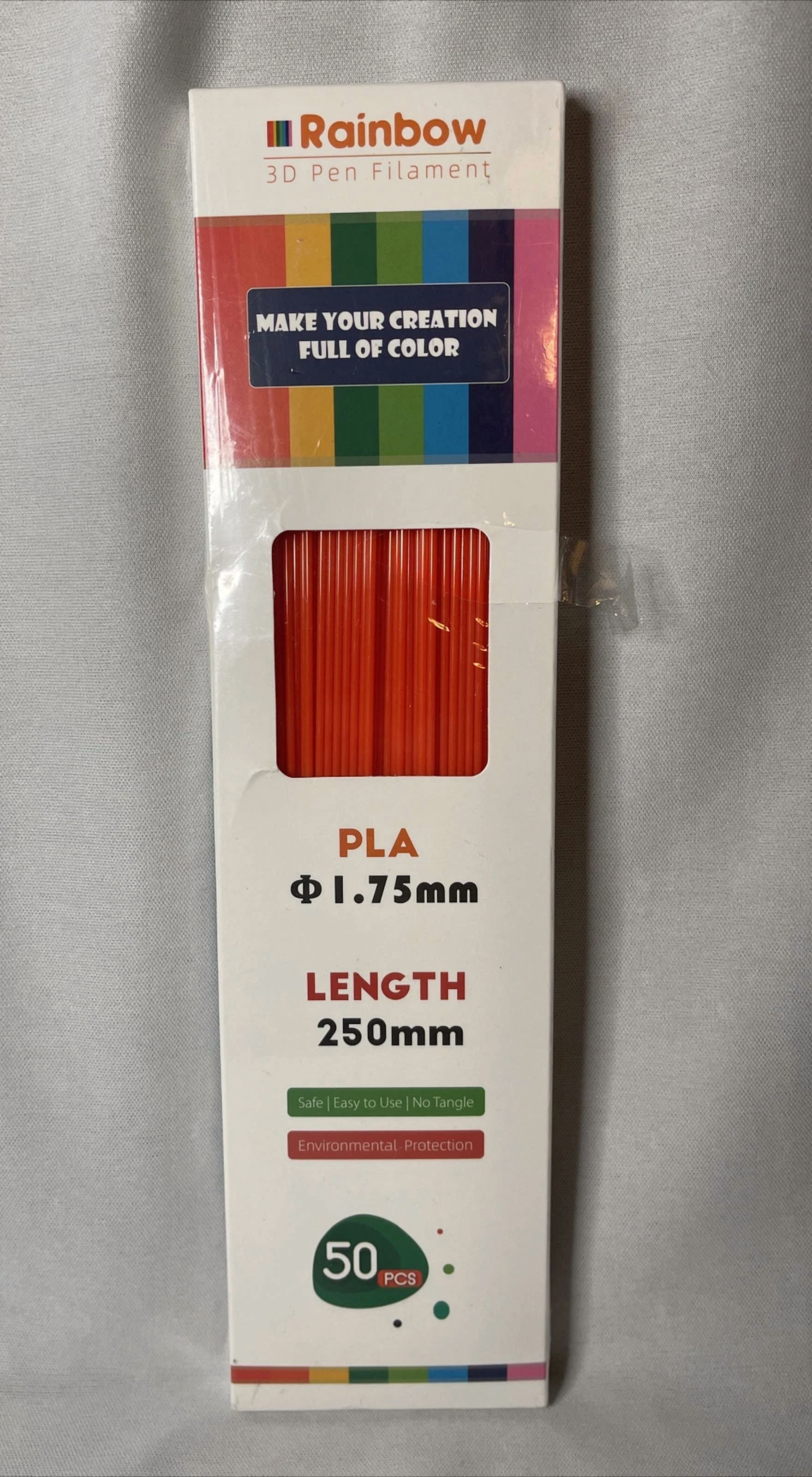 CIRCLE- Geeetech Orange 3D Pen Printer Pla Filament Refills High Precision 1.75Mm - New