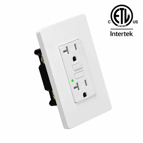 CIRCLE- Gfi Gfci Outlet 20 Amp Ground Fault Receptacle Weather Tamper Resistant 1 Pack