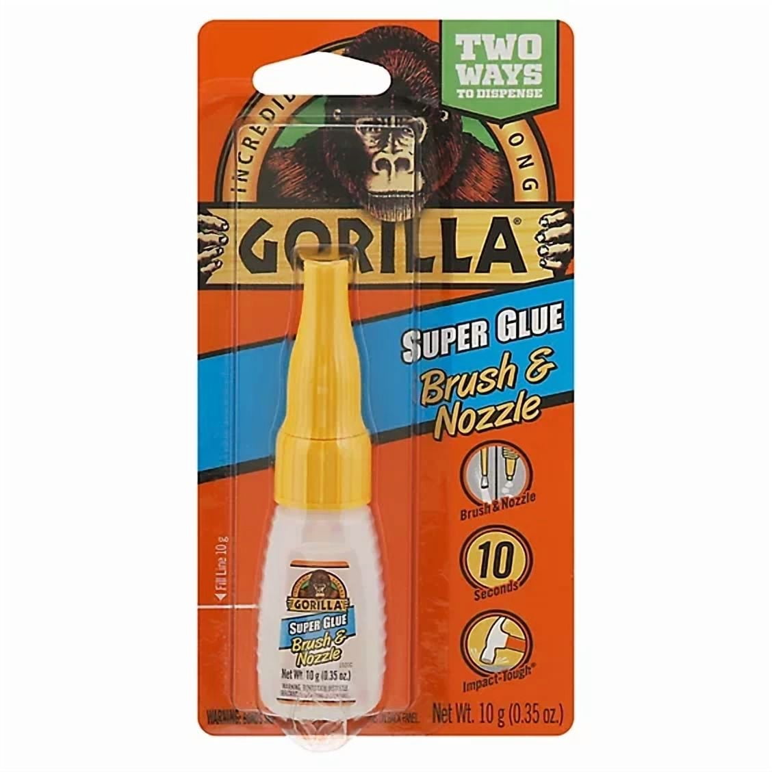 CIRCLE- Gorilla Glue Super Glue Brush & Nozzle Impact-Tough (Brand New Factory Sealed)