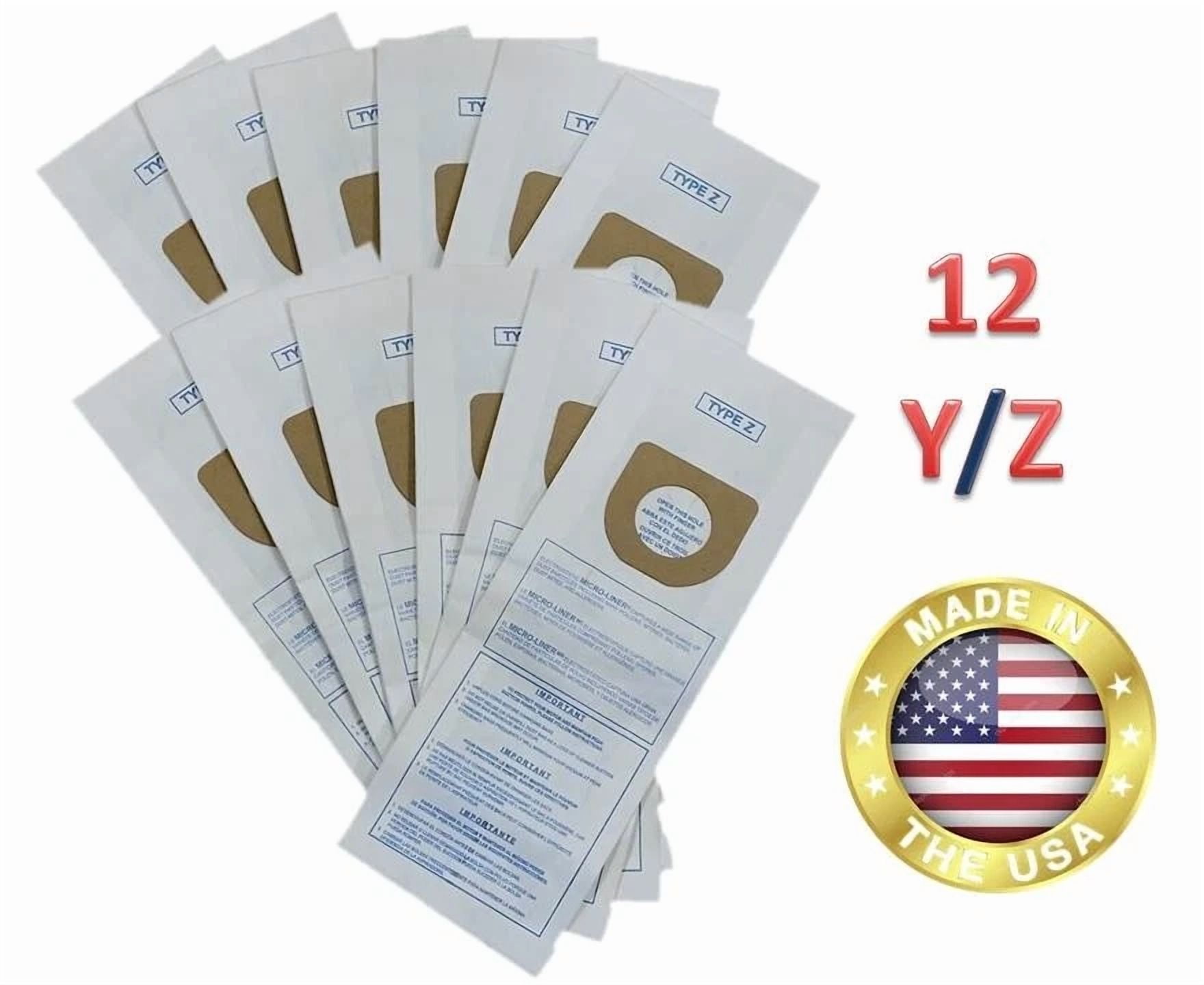 CIRCLE- Hoover Type Y/Z Vacuum Bags 12Pk Microfiltration 2 Ply System Windtunnel Tempo !