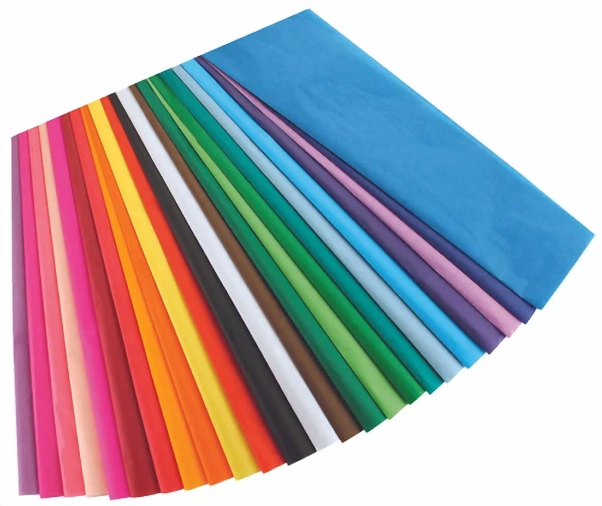 CIRCLE- Hygloss Products Bleeding Tissue Assortment- Multi-Color 20 X 30 Inch 20 Sheets